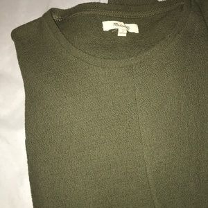 Top Madewell Texture & Thread à Nouer Devant - Taille M, Couleur Asparagus, Coton, Neuf Avec étiquettes
